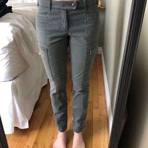 Anthropologie Gray/blue cargo pants